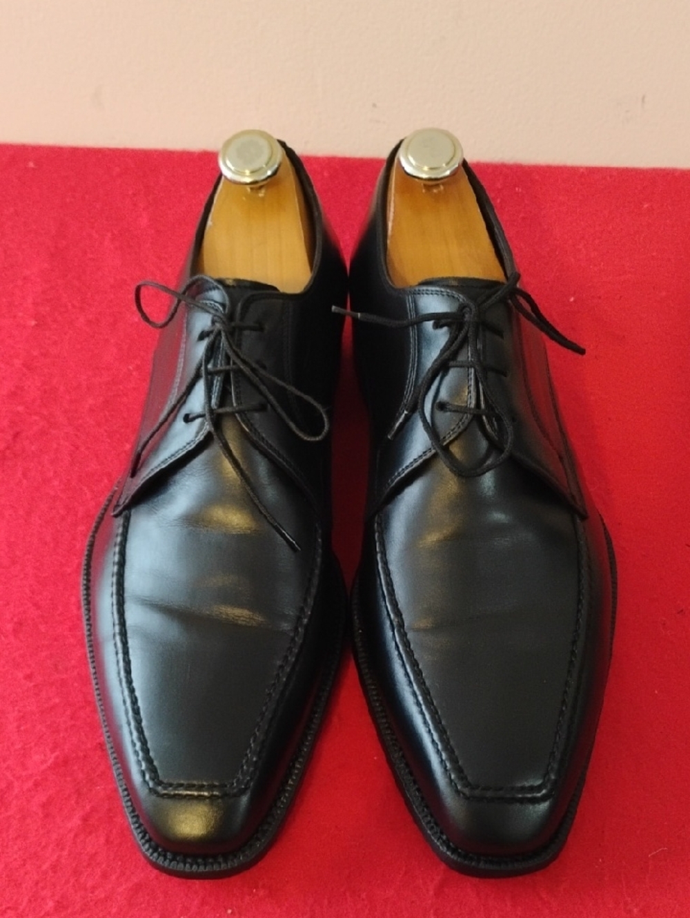 Allen Edmonds Men's Black Leather Derby Shoes